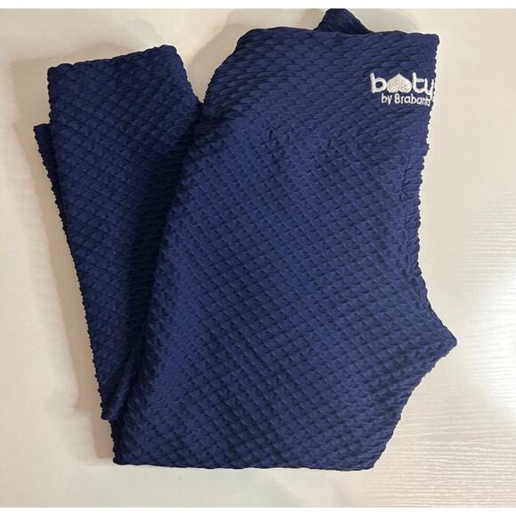 Booty by Brabants Pants - CROCO SKIN SEAMLESS CROPPED LEGGINGS MIDNIGHT BLUE- One Size